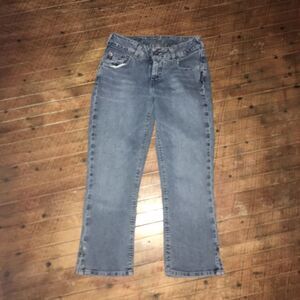 Silver cropped 26 jeans